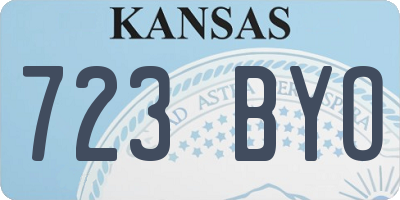 KS license plate 723BYO