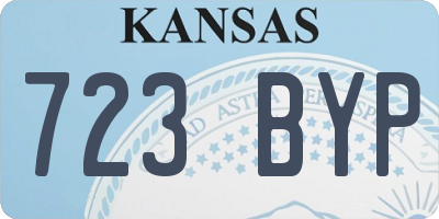 KS license plate 723BYP
