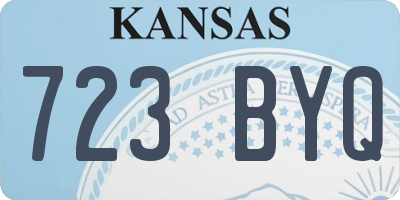 KS license plate 723BYQ
