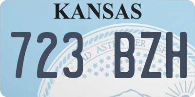 KS license plate 723BZH