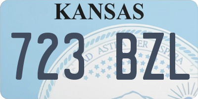 KS license plate 723BZL
