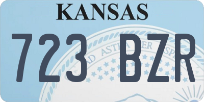 KS license plate 723BZR
