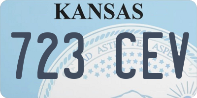 KS license plate 723CEV