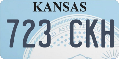 KS license plate 723CKH