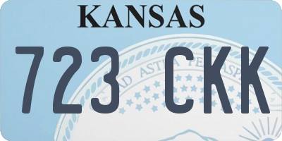 KS license plate 723CKK