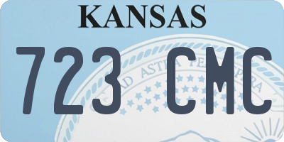 KS license plate 723CMC