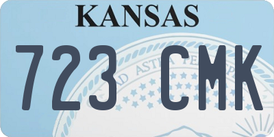 KS license plate 723CMK