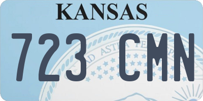 KS license plate 723CMN