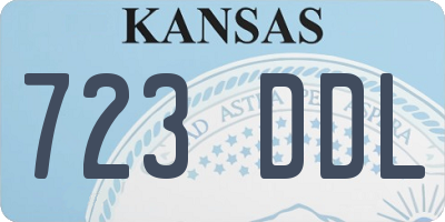KS license plate 723DDL