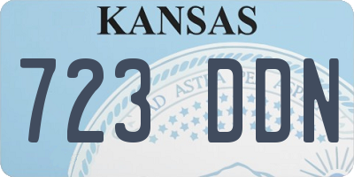 KS license plate 723DDN