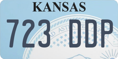 KS license plate 723DDP