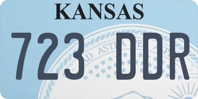 KS license plate 723DDR