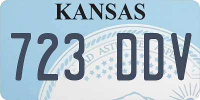 KS license plate 723DDV