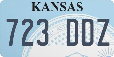 KS license plate 723DDZ