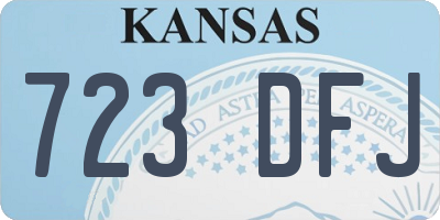 KS license plate 723DFJ