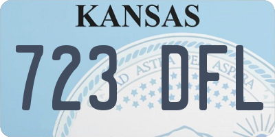 KS license plate 723DFL