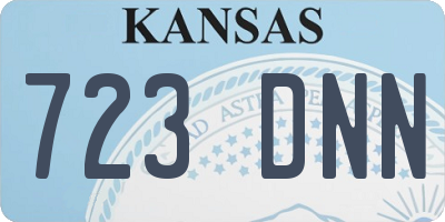KS license plate 723DNN