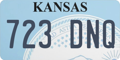 KS license plate 723DNQ