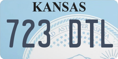 KS license plate 723DTL