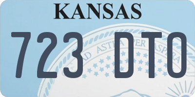 KS license plate 723DTO