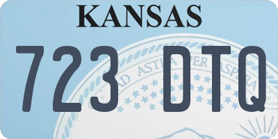 KS license plate 723DTQ