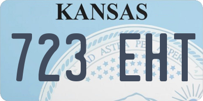 KS license plate 723EHT