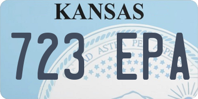 KS license plate 723EPA