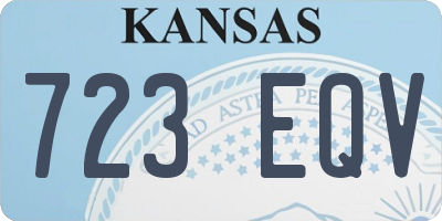 KS license plate 723EQV