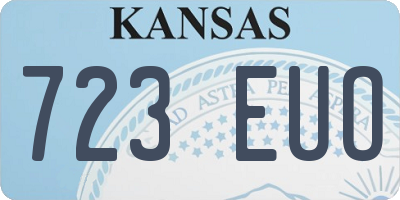 KS license plate 723EUO
