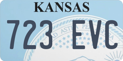 KS license plate 723EVC