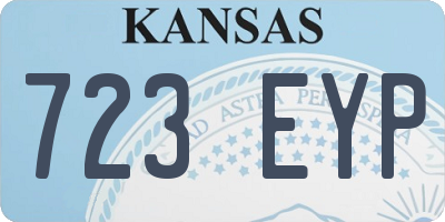 KS license plate 723EYP