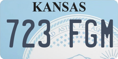 KS license plate 723FGM