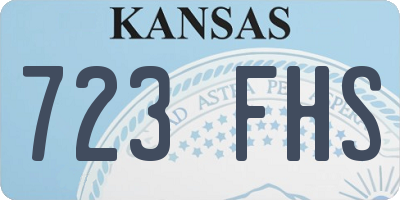KS license plate 723FHS