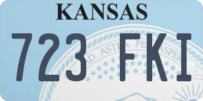 KS license plate 723FKI