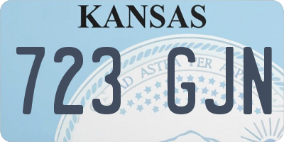 KS license plate 723GJN