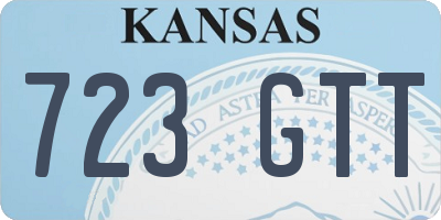KS license plate 723GTT