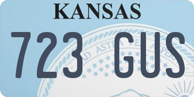 KS license plate 723GUS