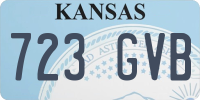 KS license plate 723GVB