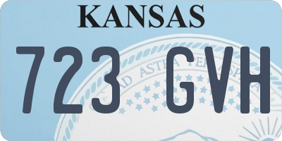 KS license plate 723GVH