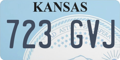 KS license plate 723GVJ