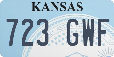 KS license plate 723GWF
