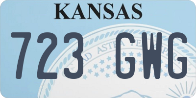 KS license plate 723GWG