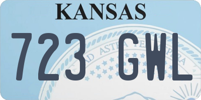 KS license plate 723GWL