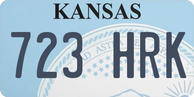 KS license plate 723HRK