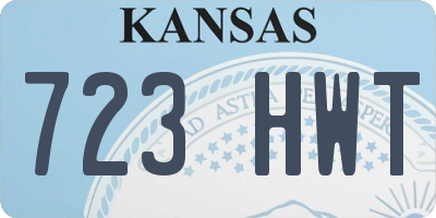 KS license plate 723HWT