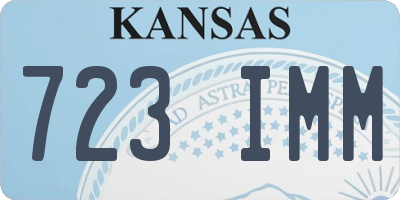 KS license plate 723IMM