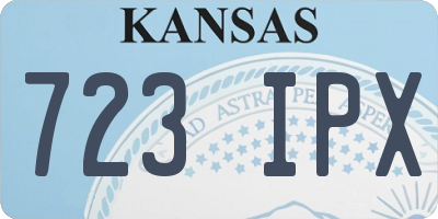 KS license plate 723IPX