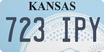 KS license plate 723IPY