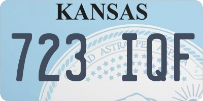 KS license plate 723IQF