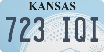 KS license plate 723IQI